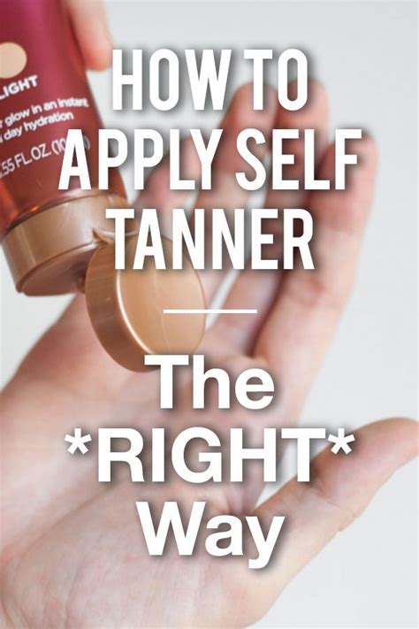 how long to apply self tan.